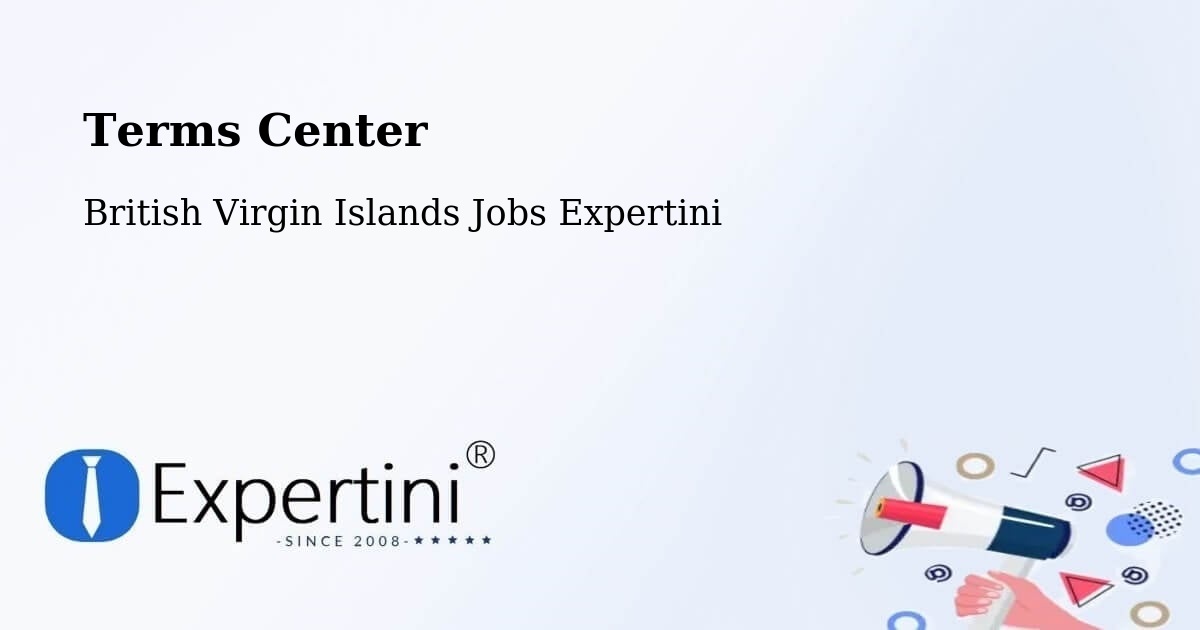 Terms Center - British Virgin Islands Jobs Expertini
